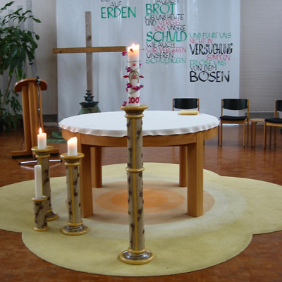 Kerzenständer Maria Aufnahme